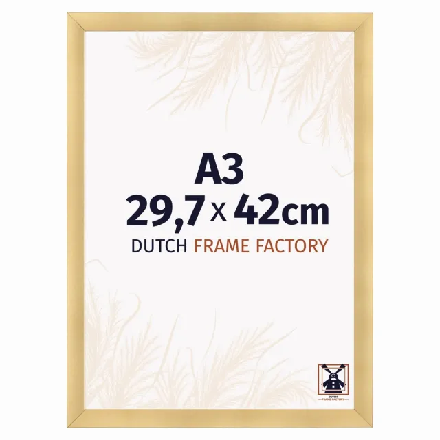 Dutch Frame Factory Fotolijst A3 29,7x42 cm - MDF - Goud Mat - Praag