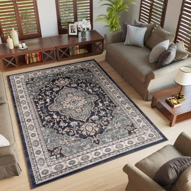 Tapiso Colorado Vloerkleed Zwart Modern Oosters Slaapkamer Tapijt Antraciet Grijs1