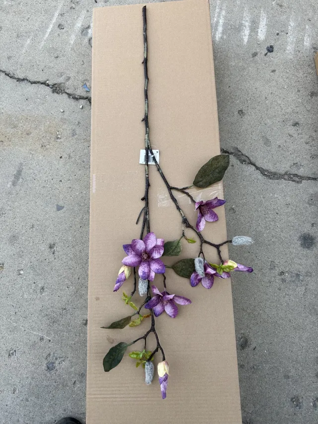 homebound by ky Kunsttak magnolia 86cm paars