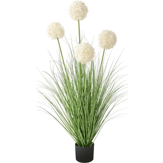 Beliani SNOWBALL BUSH - Kunstplant - Groen/Wit - 120 cm - Synthetisch