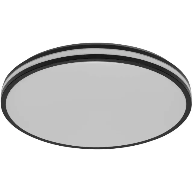Osram ORBIS Caleb LED Plafondlamp 490mm, 36W, 3000K warm wit, Zwart, Metaal met Kunststof ring, IP20