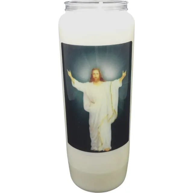 Partijhandel RODO Noveenkaars Heilige Man 010 - 9 dagen brander (5 stuks) wit