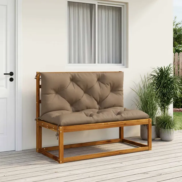 vidaXL 1-delig Palletkussen VIANEN 100% Polyester Taupe