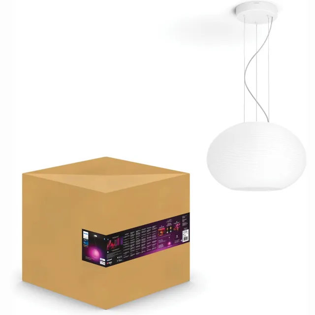 Philips Hue Flourish hanglamp - wit en gekleurd licht