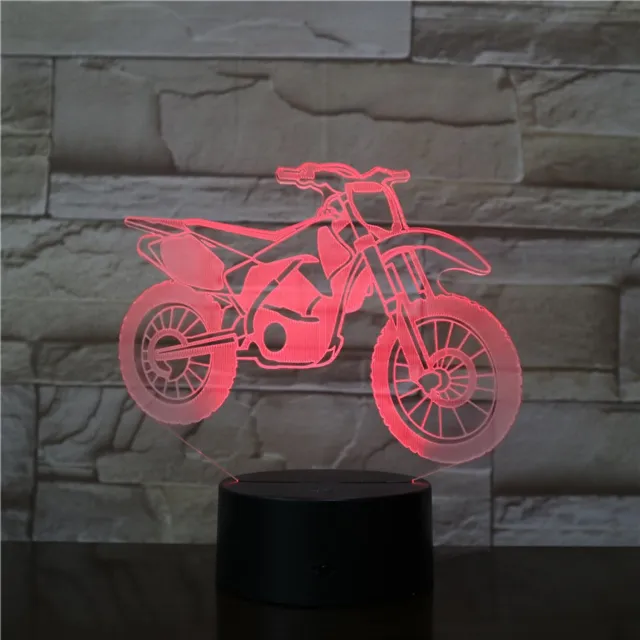 MC Living 3D Led Lamp Met Gravering - RGB 7 Kleuren - Crossmoter