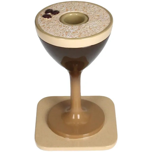 HD Collection Kandelaar Espresso Martini Bruin Polyresin 10x10x15cm