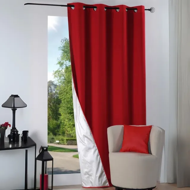 HomeMaison Thermisch gordijn zomer Rood