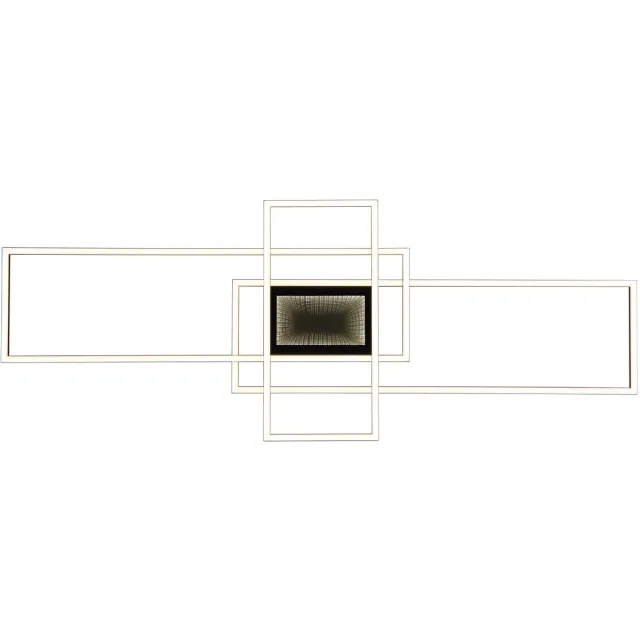 Globo Plafonniere - zwart - SAUNDERS - metaal - LED - 48468-60 - Globo