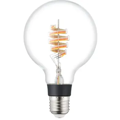 EGLO Slimme Ledfilamentlamp Wit En Gekleurd Licht G95 E27 4,9w Transparant
