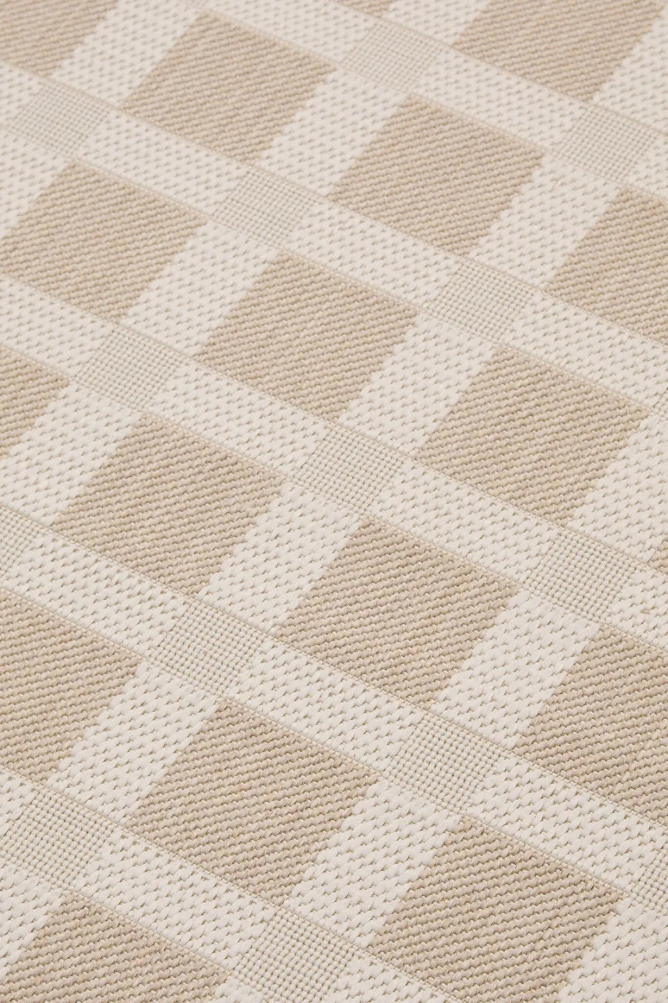 NOUS Living binnen- en buitenvloerkleed zand/off white, foto 4