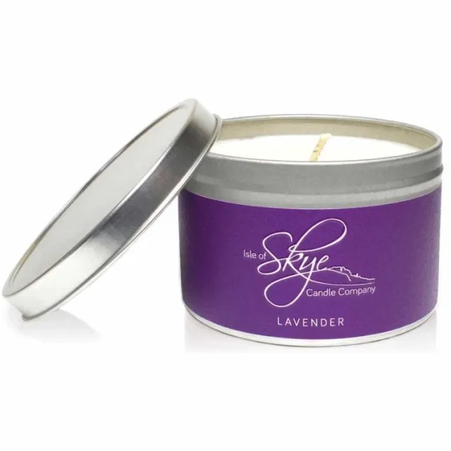 Isle of Skye Candle Company Sojawaskaars Lavendel - Blikje - Handgemaakt - 30 uur - Isle of Skye Candle Company Transparant