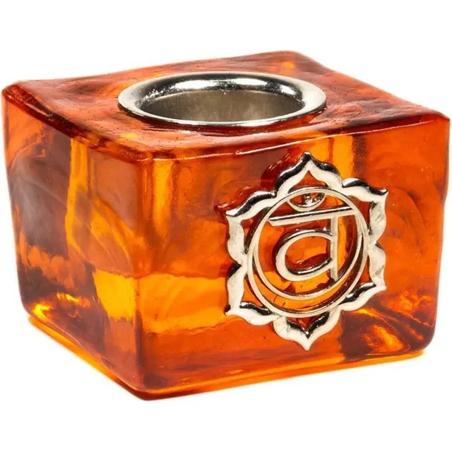 Sacraal Kaarshouder Kubus Sacraal Chakra Oranje