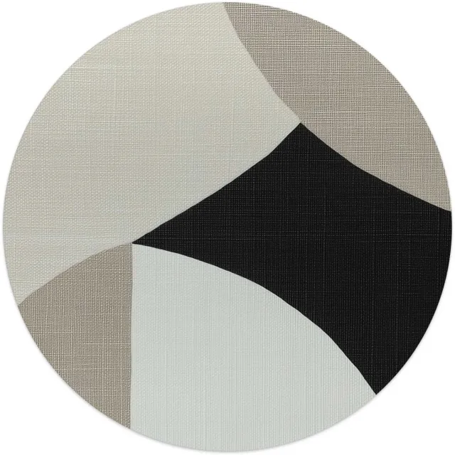 Reinders Glasschilderij Abstracte sfeer I - Ø 50 - Glas - REINDERS Beige