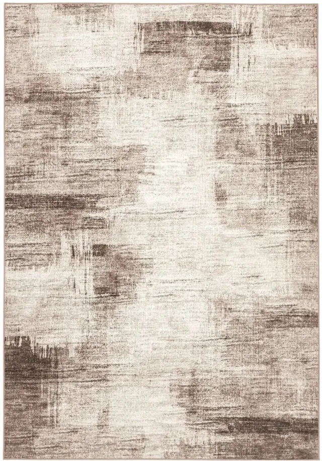 Dutch XXL Laagpolig Vloerkleed | Tapijt | Visionary | Abstract | Beige | 80x150 cm