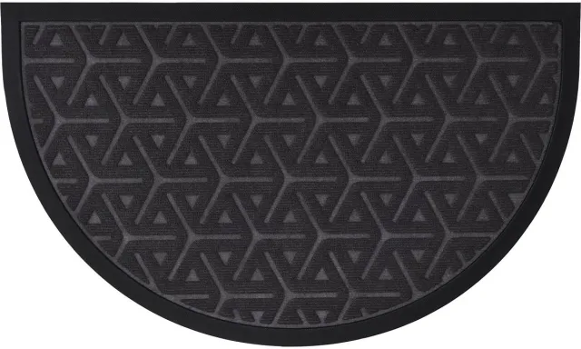 Luance Deurmat Wilson - donkergrijs - rubber - halve maan - 75 x 44 cm - schoonloopmat- buiten Multi