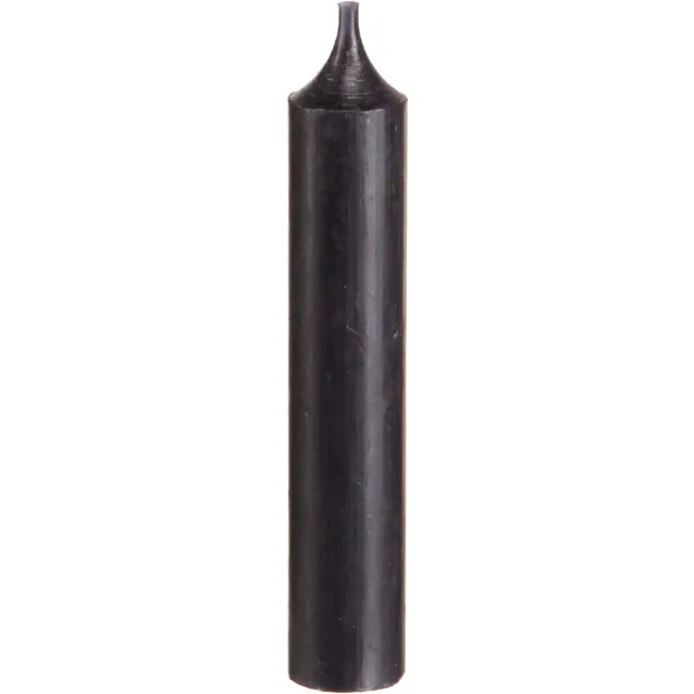 Viana Taper kaarsen kort kleine kaarsen zwart 110mm Ø21mm 6 stuks bos, 6 Stü