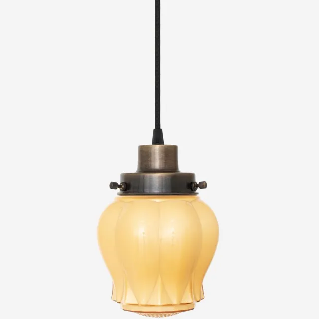 Coloured by Art Hanglamp aan snoer Eden Sunny 20's Brons - Art Deco Trade Zachtgeel