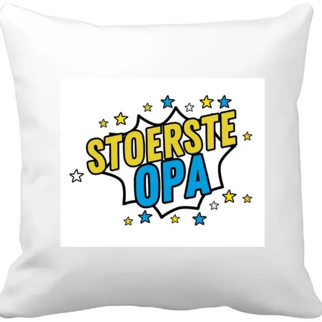 Akyol stoerste opa Kussen hoes - Opa - beste opa - verjaardagscadeau - cadeau voor opa - kado - gift - 40 bij 40 cm Multicolor