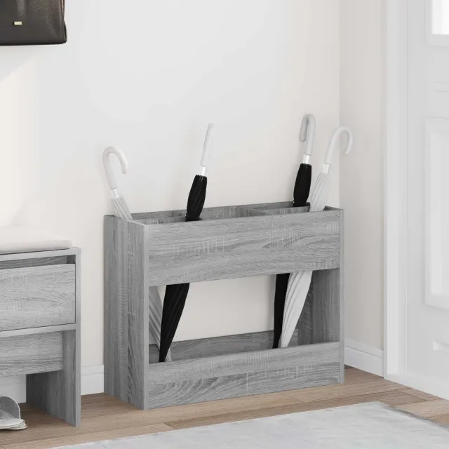 vidaXL Paraplu Standaard Grijs Sonoma 65 x 24 x 50 cm Bewerkt hout