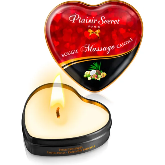 Plaisir Secret Exotische Vruchten - Massagekaars - Doos van 5 Stuks - 5x35ml Geel