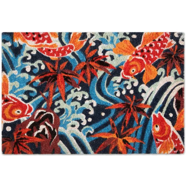 Excelsa Deurmat Excelsa Kimono 60x40x1,5 cm Kokosvezel en PVC Veelkleurig