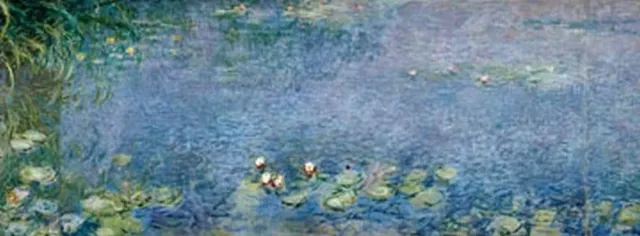 PGM Kunstdruk Claude Monet - Seerosen I 138x51cm divers
