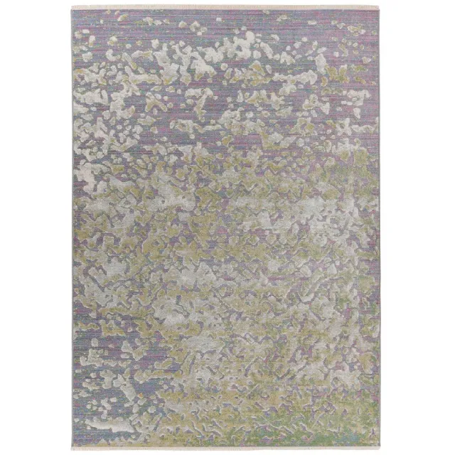 Dutch XXL Vintage Vloerkleed | Tapijt | Milan | Abstract | Groen | 80x150 cm