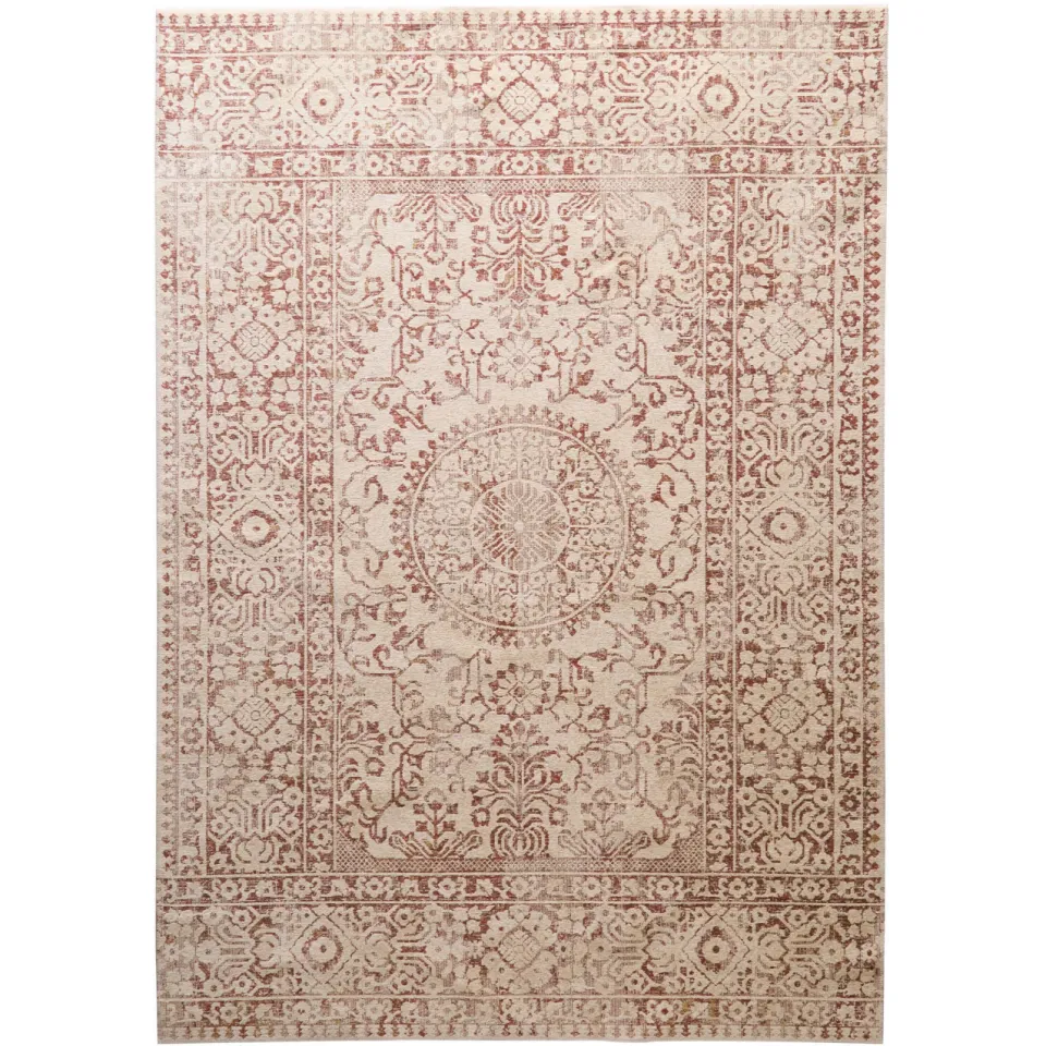 NOUS Living vintage vloerkleed terra crème