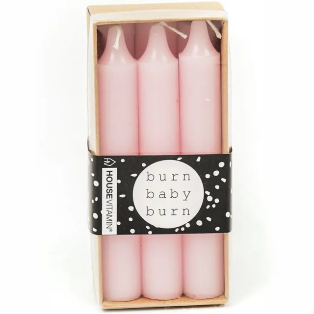 Housevitamin Set van 6 kaarsen - Roze
