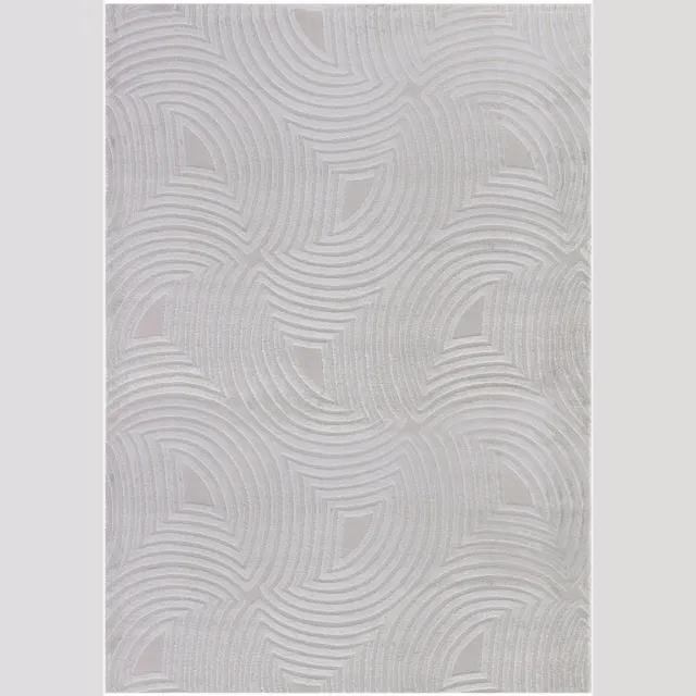Ayyildiz Vloerkleed Sahara 3D Japandi stijl Grijs 80 x 150 cm Zilver 1113
