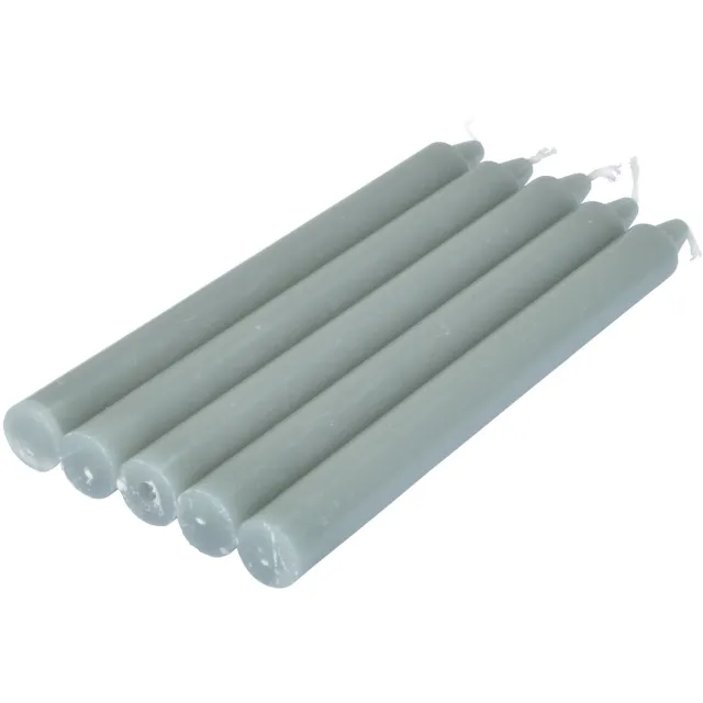 HOMEA Set hoge kaarsen ESSENTIAL, 5 stuks, 20 cm Grijs