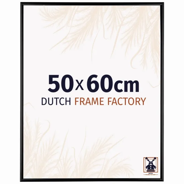 Dutch Frame Factory Fotolijst 50x65 cm - Aluminium - Zwart Hoogglans - Kampen