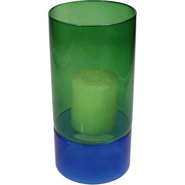 HD Collection Vase Glass Multi 12x12x25cm