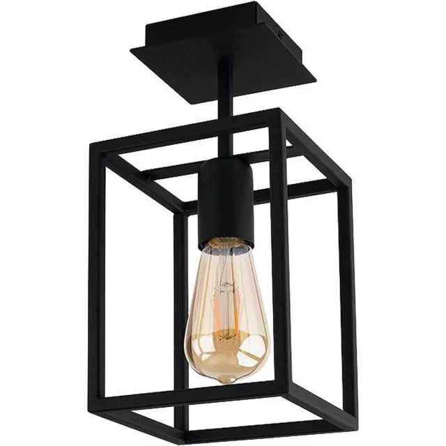 Nowodvorski Plafondlamp Crate H 30,5 cm B 15 cm zwart