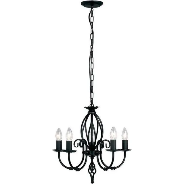 Arafura Lighting Klassieke Zwarte kroonluchter Artisan | 5 lichts
