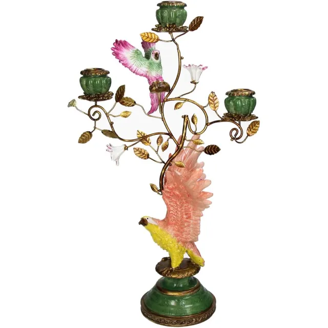 HD Collection Kaarsenhouder Adelaar Polyresin 27,5x19,5x46cm Multicolor
