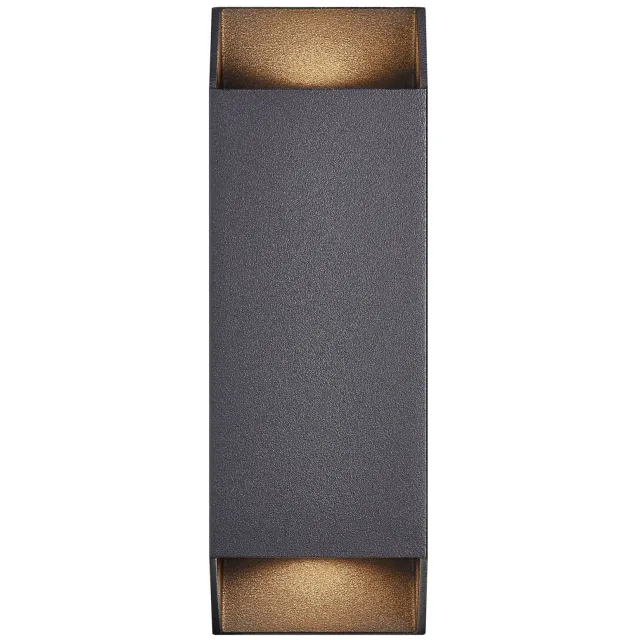 Nordlux wandlamp buiten Nico - rechthoek - zwart Black