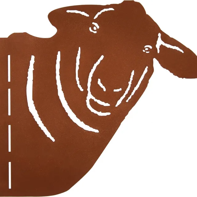 UNUS Boomsteker boomprikker schaap roestlook van metaal tuindecoratie schaap Bruin