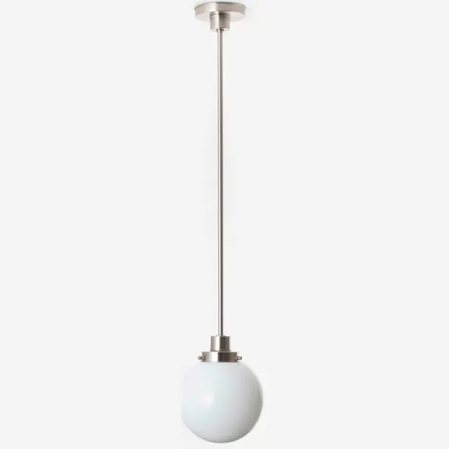 Coloured by Art Hanglamp Bol Ø 20 20's Matnikkel - Art Deco Trade