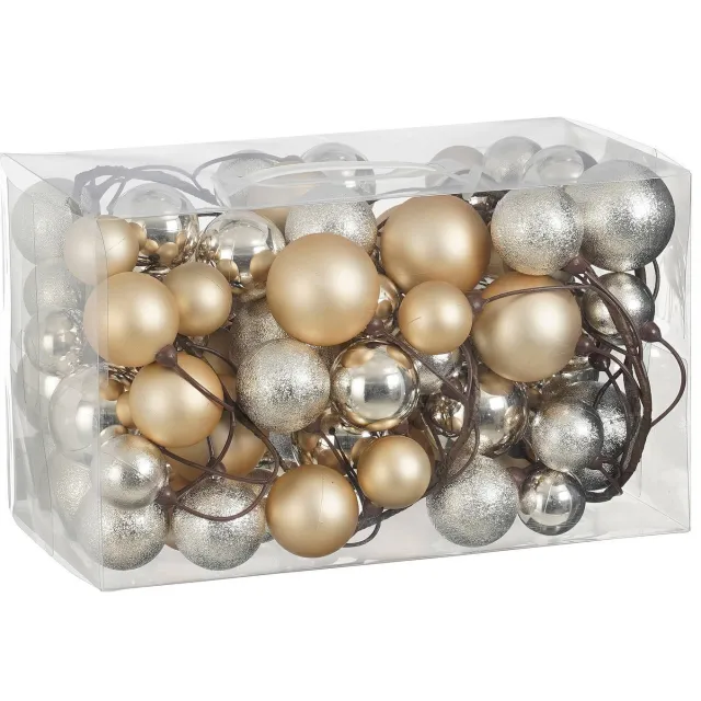 Mica Decorations kerstslinger - creme Crème