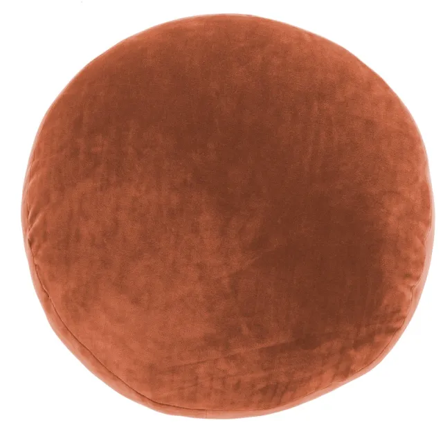 Tiseco Home Studio - Kussen (gevuld) MARSHMALLOW - SET/2 - polyester - teddyvulling - super zacht - Dia 40 cm - Rust