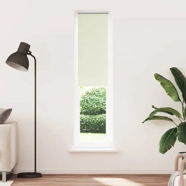 vidaXL Rolgordijn verduisterend 55x210 cm stofbreedte 50,7cm polyester Wit