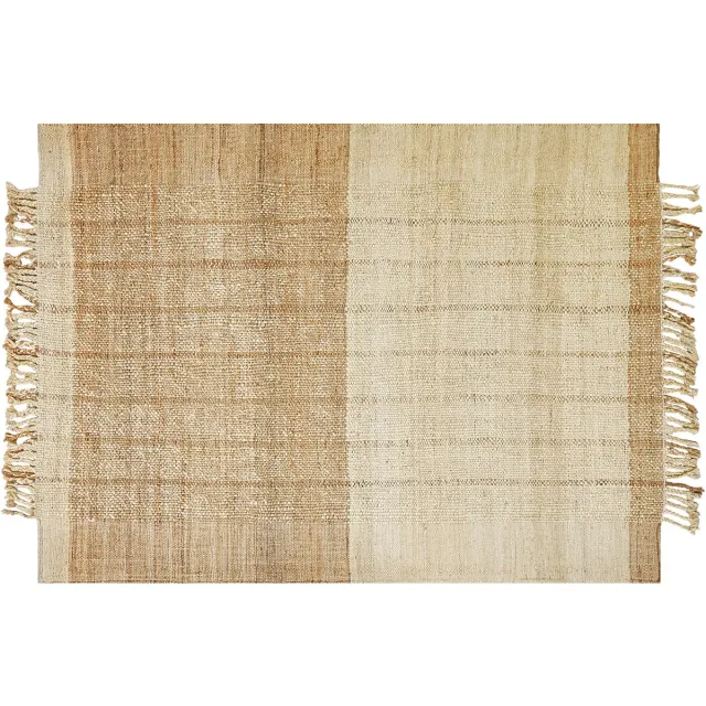 Beliani KARKIN - Modern vloerkleed - Lichtbeige - 160 x 230 cm - Jute