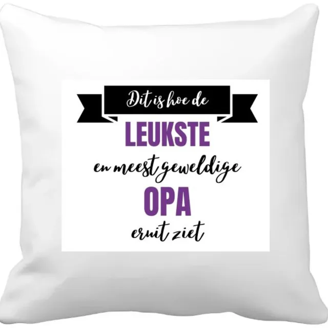 Akyol meest geweldige opa Kussen hoes - Opa - beste opa - verjaardagscadeau - cadeau voor opa - kado - 40 bij 40 cm Multicolor