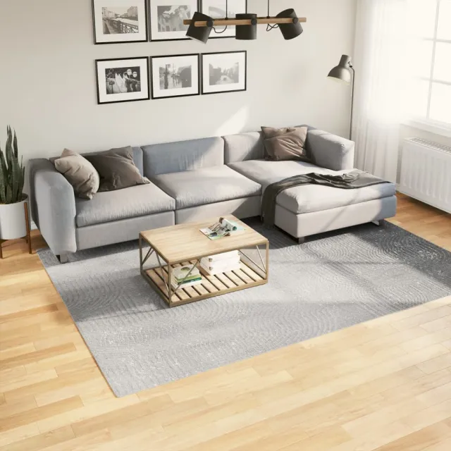 vidaXL Vloerkleed IZA laagpolig Scandinavisch 200x280 cm grijs, foto 2