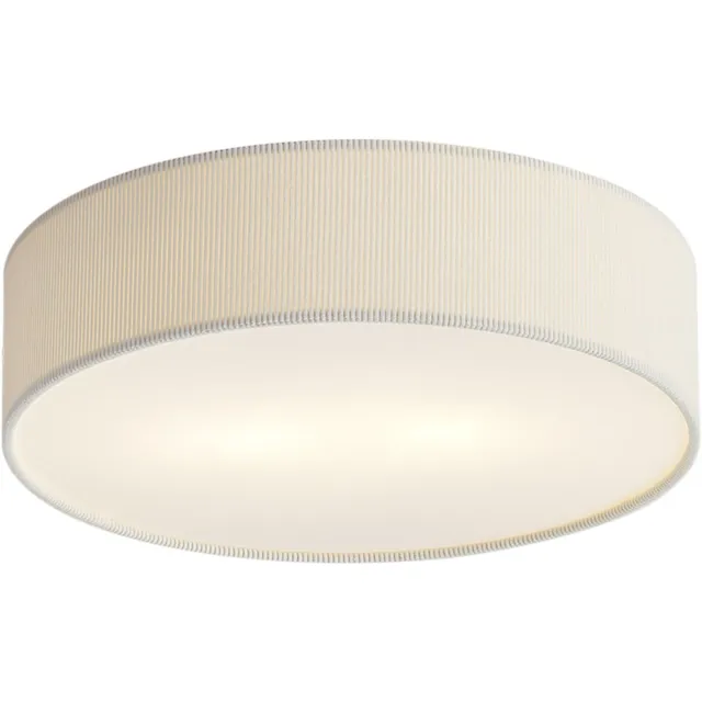 QAZQA moderne plafondlamp, plafonniere - Luz - wit, rond, 2-lichts, 38cm, ideaal als hal, slaapkamer en woonkamer lamp