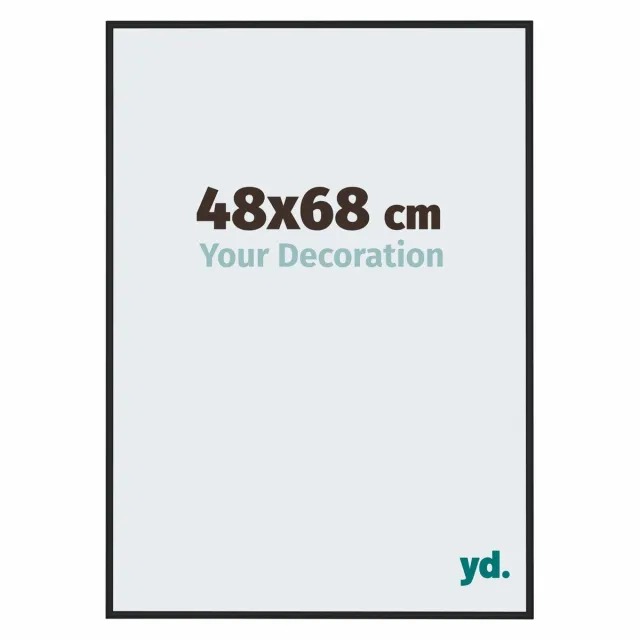 yd. Your Decoration - Fotolijst 48x68 cm - Aluminium - Zwart Hoogglans - Miami