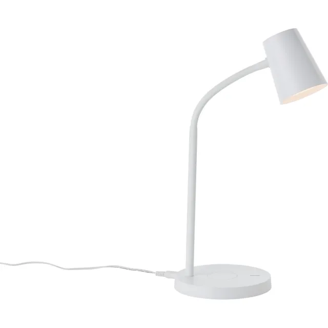 Brilliant Brillant Illa - Bureaulamp - Dimbaar - LED 5W 3000K - Draadloos opladen - Wit
