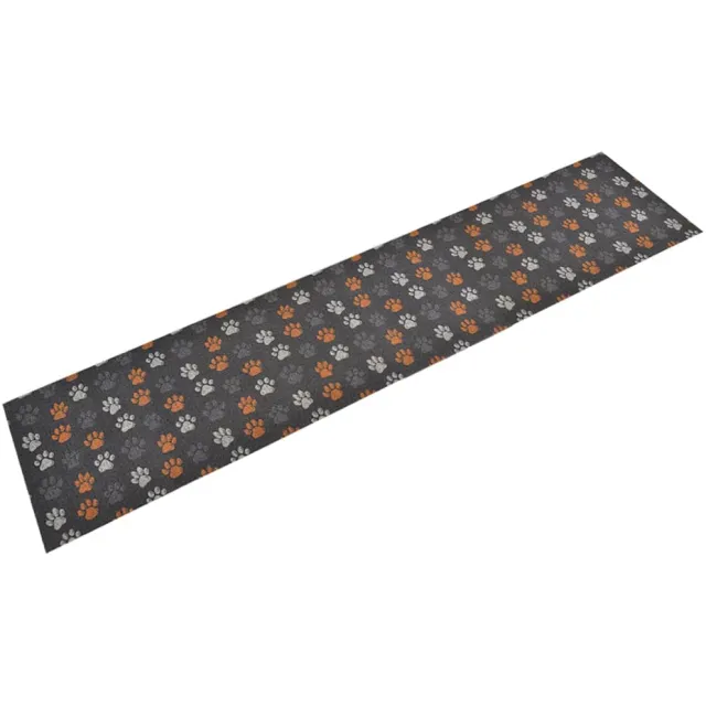 vidaXL Keukenmat wasbaar potenprint 60x300 cm fluweel Meerkleurig