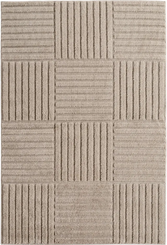 Ayyildiz Art – Laagpolig vloerkleed – Beige – Scandinavische boho – 200 x 290 cm